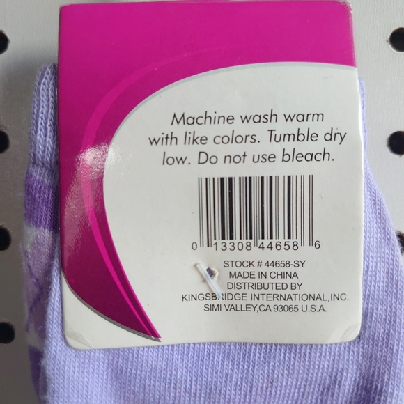 Fashion Socks One Size Fits Most Purple - Picture 4 of 4